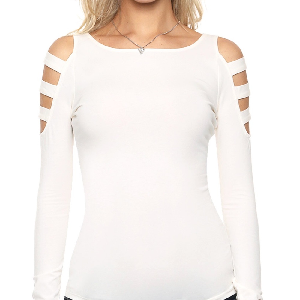 GUESS Long Sleeve Yoshi Caged Top - Picture 4 of 4